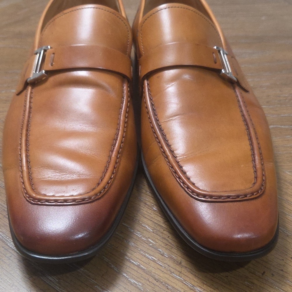 Magnanni Lino Salas Bit Buckle Leather Loafers, Size 8 - Picture 4 of 12